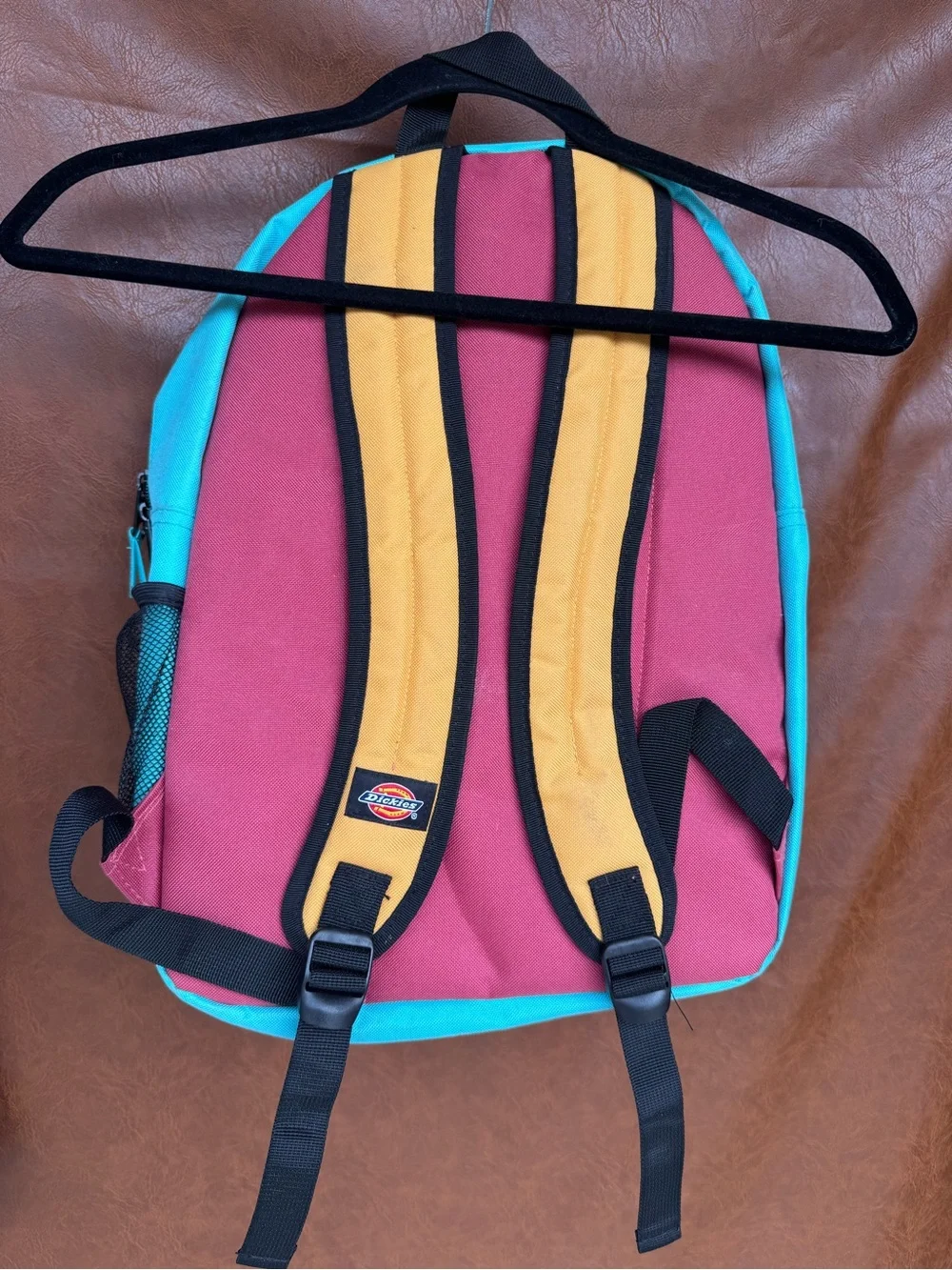 Dickies Colorblock Backpack Yellow Pink Blue School Travel Laptop Book Bag
